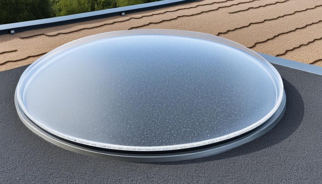 Lichtkoepel plat dak